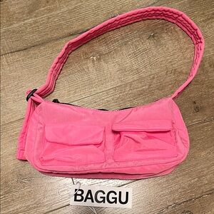 Baggu Bright Pink Shoulder Bag